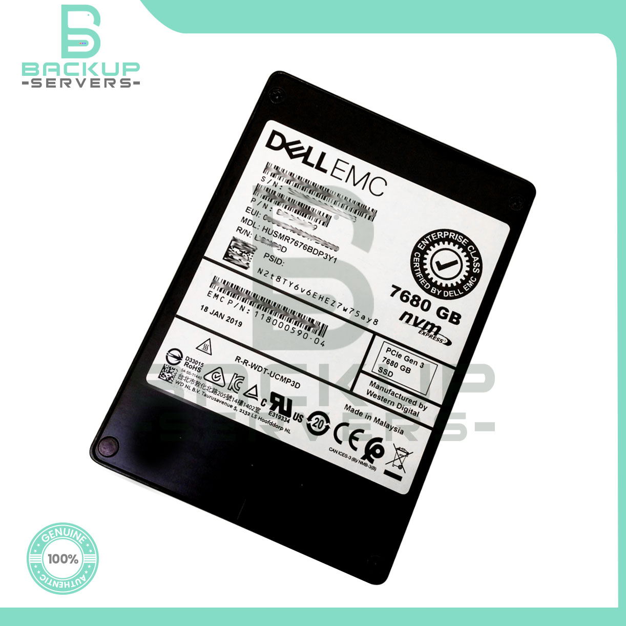 HUSMR7676BDP3Y1 Dell EMC SN200 7.68TB PCI Express 3.0 x4 NVMe MLC